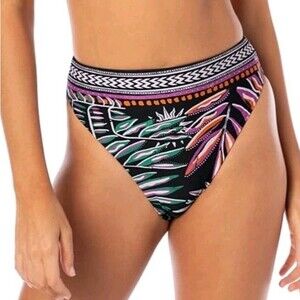 NWT Maaji Reversible Bikini Bottom High Rise Floral MSRP $84 Women's Small